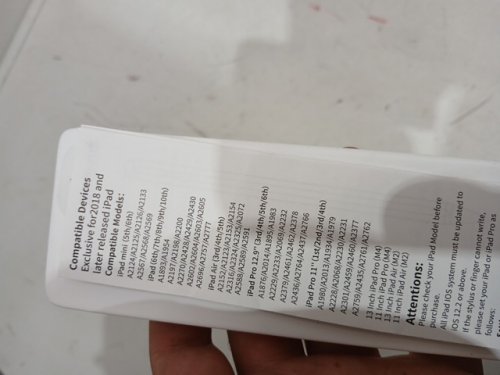 STYLUS PENCIL FOR IPADS FROM 2018 to present with palm rejection - tilt sensitive - WHITE image 4