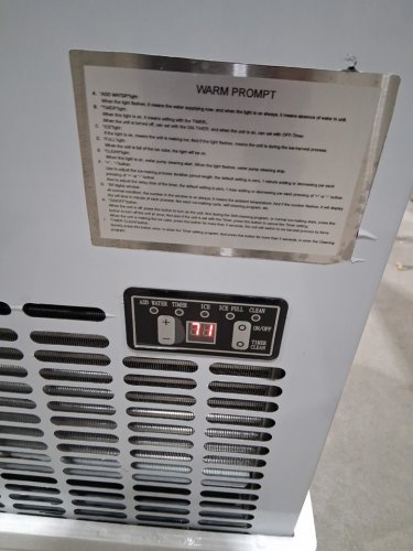 Costway Built-In Commercial Ice Maker with 110 lb/Day Stainless‑Steel Counter‑Depth Unit with Automatic Operation, 33 lb Storage Bin, Clear Bullet Cubes, 12–18 Min Cycle – Free‑Standing or Under‑Counter (MODEL: EP21967) image 8