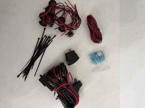 Car Universal ATV UTV Street Legal Kit with Turn Signal Rocker Switch Compatible with Polaris RZR Ranger Turbo Can-Am - Horizontal: Non-Backlit Green - 12 VOLTS / 480 WATTS image 3