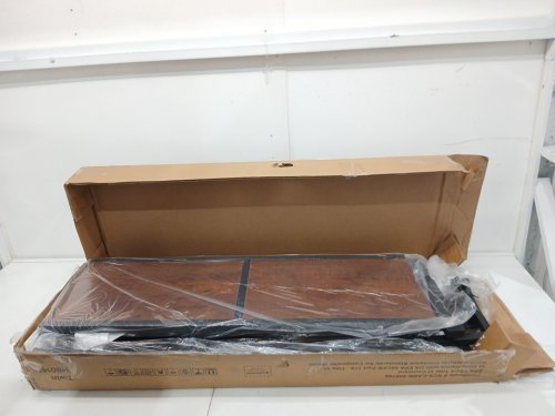 Metal Bed Frame With Shelf Headboard - Twin - Brown/Black (Model: HB0141) image 3