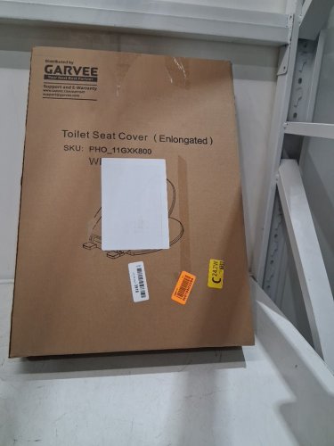 Garvee elongated soft close easy clean plastic toilet seat - 19" - white - (model: pho_11gxk800) image 2