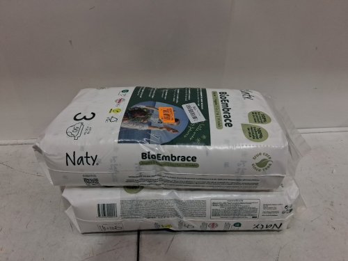 100PK ECO BY NATY bioembrace BABY DIAPERS - size 3 image 3
