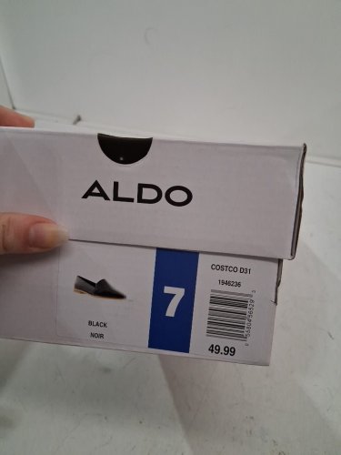WOMENS aldo cognac flat shoes- size 8 - black (style: 1946236) image 2