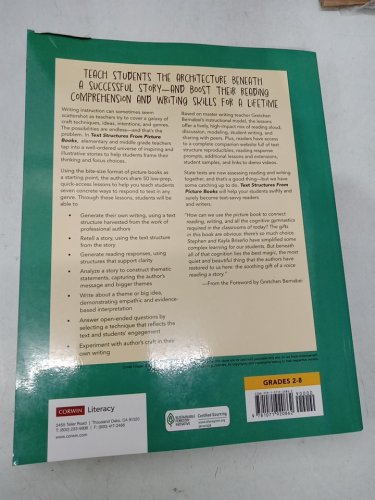 (Paperback) Text Structures From Picture Books: Lessons to Ease Students Into Text Analysis, Reading Response, and Writing With Craft (Grades 2-8) by Stephen Briseno, Kayla Briseno & Gretchen Bernabei image 3