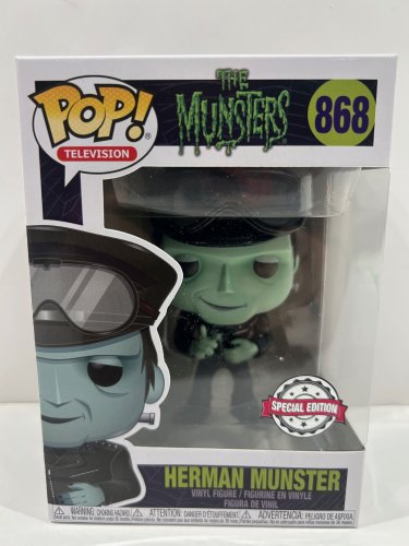 Funko pop! **special edition** television: the munsters Herman munster vinyl figure (#868) image 2