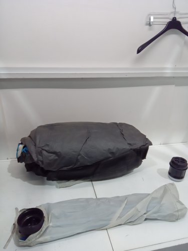 core equipment 6 person lighted dome tent - 120" x 108" x 72" - grey/blue (model: 1819505) image 4