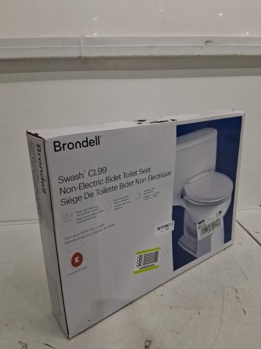 Brondell Swash CL99 Non-Electric Bidet Elongated Toilet Seat - 18.5" x 14.3" - White (Model: CANCL99-EW/1442195) image 2