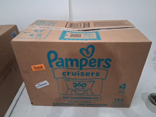 144pk Pampers Cruisers 360° Stretchy Waistband disposable baby diapers - size 4 (22lb - 37lb) image 2