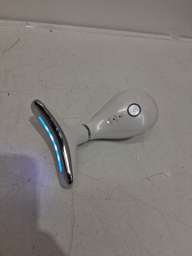 RED LIGHT THERAPY FACE AND NECK MASSAGER - WHITE/SILVER (MODEL: 111226/ES-1081) image 4