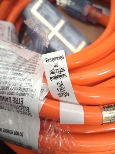 2PK Prime Wire Outdoor Extension Cord Combo with 2 Extension Cords 50FT/2FT Triple Tap Adapter - Orange (Model: 1734187) image 7