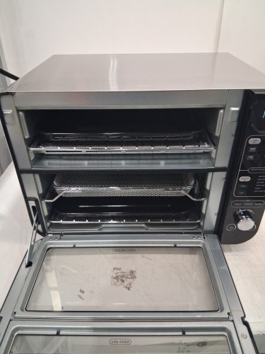 NINJA SMART DOUBLE OVEN 12-IN-1 FLEXDOOR SMART FINISH AIR FRY CONVECTION OVEN WITH BUILT-IN THERMOMETER - 120V - STAINLESS STEEL (MODEL: DCT451) image 3