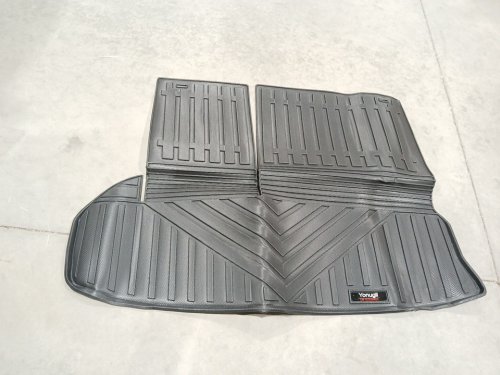 YONUGLI CUSTOM CARGO trunk liner mat for 2014-2019 toyota highlander - black image 3