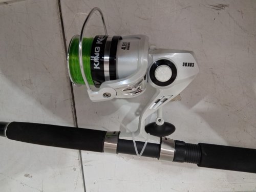 BPS King Kat Rod and Reel Spinning Combo - 4:4:1 - heavy action - 11ft (model: cbk1180hs-2) image 4