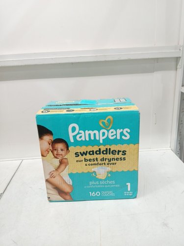 160PK PAMPERS SWADDLERS DIAPERS - SIZE 1 - 8-14LB image 2