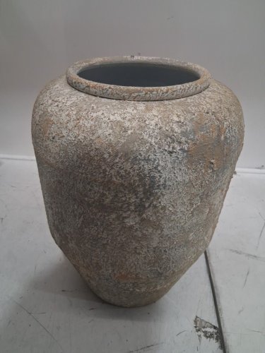 Denique Rustic Ceramic Flower Vase Farmhouse Decor for Living Room Entryway Table -12" image 3