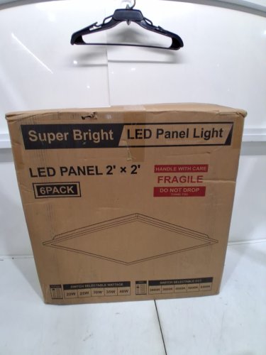 6PK YXL DIMMABLE LED Flat Panel Light Drop Ceiling Light Fixtures - WITH ADJUSTABLE WATTAGE AND LIGHT TEMPERATURES - 2FT X 2FT - WHITE (MODEL: H2501) image 6