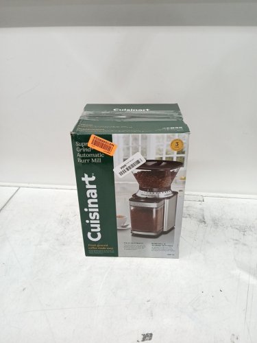 CUISINART AUTOMATIC 18-POSITION BURR COFFEE GRINDER - 18 CUP CAPACITY - STAINLESS STEEL (MODEL: DBM-8C) image 2
