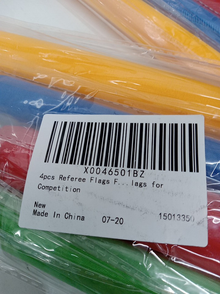 2 (4pk) Referee Flags with Sponge Handles (8 Total) - 18" - Red / Green / Blue / Yellow image 3