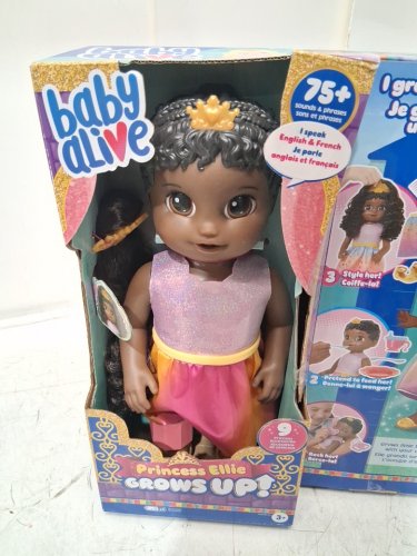 BABY ALIVE PRINCESS ELLIE GROWS UP, INTERACTIVE BABY DOLL WITH ACESSORIES - MULTICOLOUR (MODEL: F5237) image 4