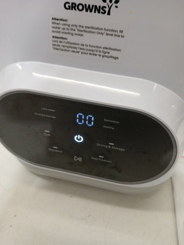 GROWNSY ALL-IN-ONE BOTTLE Washer and Sterilizer and Dryer MACHINE WITH detergent tablets - WHITE (MODEL: ZMW-STHB01-3) image 7