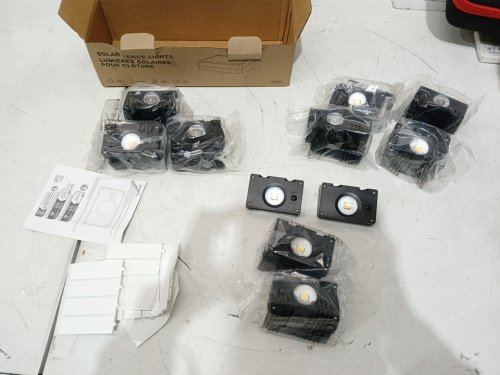 20PK SOLAR FENCE LIGHTS LED WATERPROOF - 3000k/4500k/5000k - BLACK image 3
