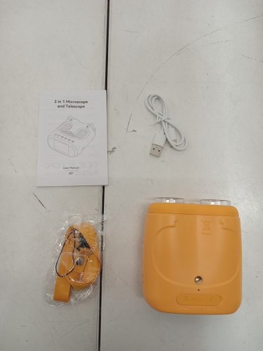 Temodu 2-in-1 Microscope AND Telescope - 2" DISPLAY - 1000X Digital ZOOM - YELLOW - (MODEL:387) image 3