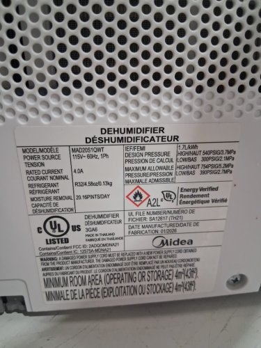 Midea cube smart wifi dehumidifier, compatible with alexa - 50 pint - 4,500 sq. ft - white (model: mad50s1qwt-A) image 14