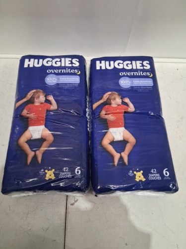84PK HUGGIES OVERNITES DISPOSABLE DIAPERS - SIZE 6 - WINNIE THE POOH image 3