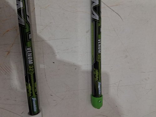 3PC FRANKLIN SPORTS VENOM LACROSSE STICKS & BALL - 32" - green/white/black image 4