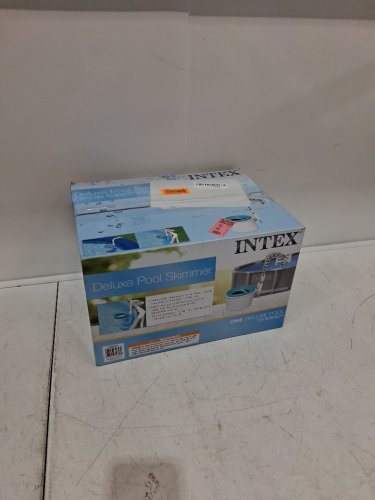 INTEX KRYSTAL CLEAR POOL BASICS ABOVE-GROUND POOL DELUXE WALL-MOUNTED AUTOMATIC SWIMMING POOL SURFACE SKIMMER - BLUE/WHITE (MODEL: 28000E) image 2