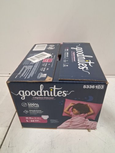34PK GIRLS GOODNITES BEDWETTING NIGHTTIME UNDERWEAR - LARGE image 2