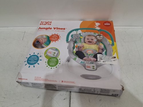 BRIGHT STARTS JUNGLE VINES CRADLING BABY BOUNCER - jungle vines (MODEL: 12312-ES) image 2