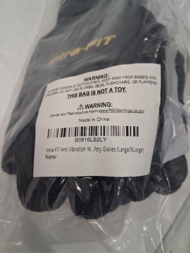 Intra-FIT Anti Vibration Gloves with Rubber Coating - large/extra-large - BLACK (style:61701L/XL) image 4