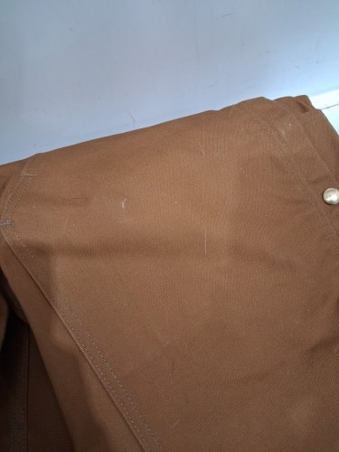 MEN'S CARHARTT UNLINED DUCK BIB OVERALLS - 36W x 30L - BROWN (STYLE : R01-M) image 6