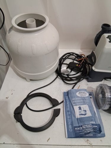 INTEX SX2100 KRYSTAL CLEAR SAND FILTER PUMP FOR ABOVE GROUND POOLS - 2100GPH - WHITE/GREY (MODEL: SFW80110/SX2100) image 5
