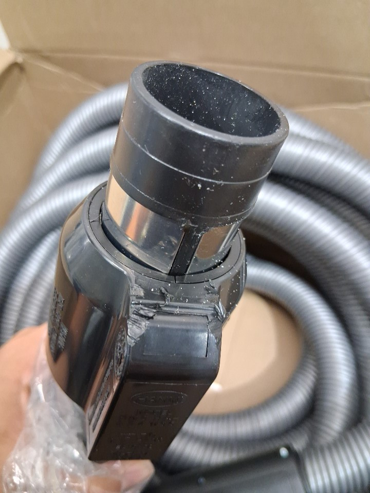 HANMI CENTRAL VACUUM ELECTRIC HOSE - 35FT - 24V TO 110v - BLACK (MODEL: HMCHA-4P4W35) image 7