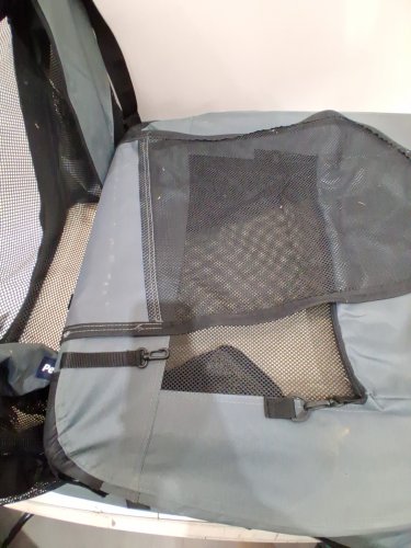Petprsco Portable and Collapsible Dog Travel Crate for cats and large dogs - 40" x 27" x 27" - GREY/BLACK image 9