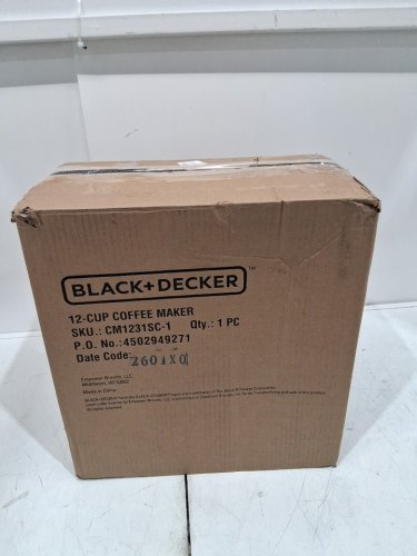 Black+Decker programmable coffee maker - 12 Cup - Stainless steel/silver/black (Model: cm1231sc-1) image 2