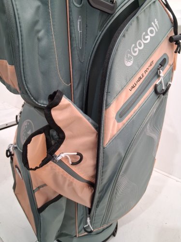 GOGOLF Golf Cart Bag Molded Lock Top Golf Bag w/14-Way Full Length Dividers - PINK/GREY (MODEL: SP38456JU) image 6