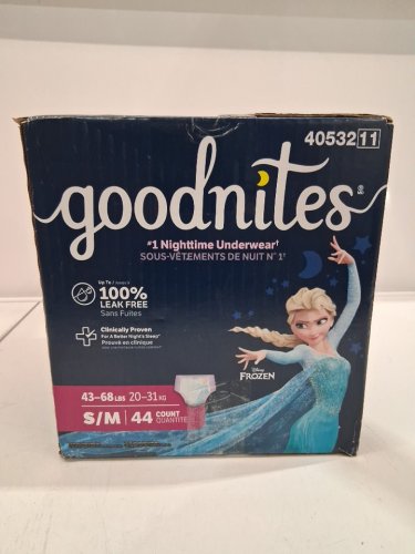 44PK GOODNITES POTTY TRAINING UNDERWEAR FOR GIRLS - S/M - FITS SIZES 6-8 - DISNEY PRINCESS image 4