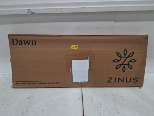 ZINUS DAWN BED FRAME MATTRESS FOUNDATION EASY ASSEMBLY - twin/38" x 75" x 14" - BLACK (MODEL: OLB-ASB-T) image 2