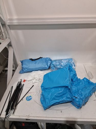 outdoor privacy shower tent - blue image 3