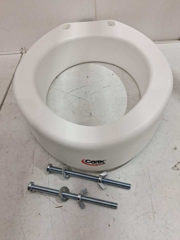 CAREX HEALTH BRANDS 3.5" TOILET SEAT ELEVATOR 300LBS CAPACITY- ELONGATED (MODEL: B30900) image 3