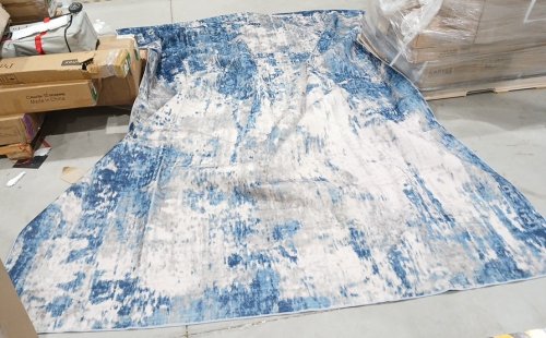 Garvee Home Machine Washable Area Rug - 9FT x 12FT - Blue image 3