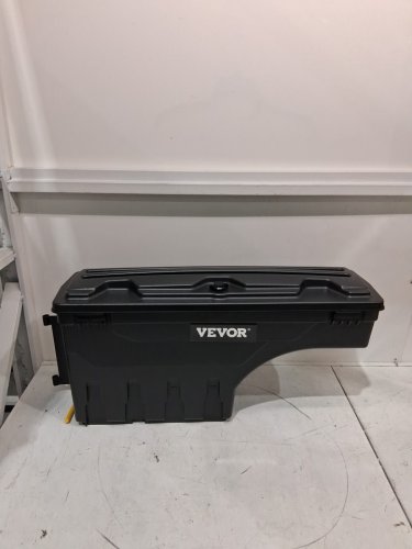 VEVOR truck bed storage box, lockable lid, waterproof ABS wheel well tool box compatible with chevrolet silverado 1500 GMC Sierra 1500 2019-2021, drive side - 25L - black (ZP20220406B01) image 4