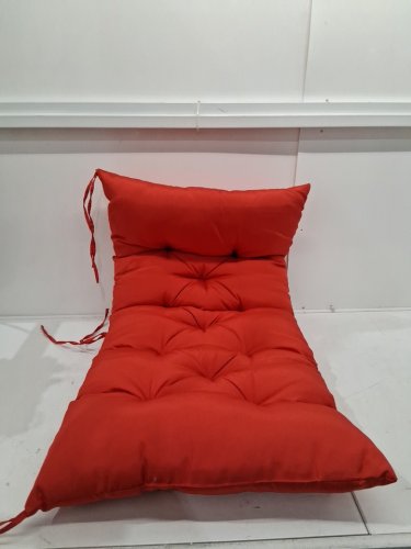 outdoor bench cushion with ties - 40" x 21" - red image 3