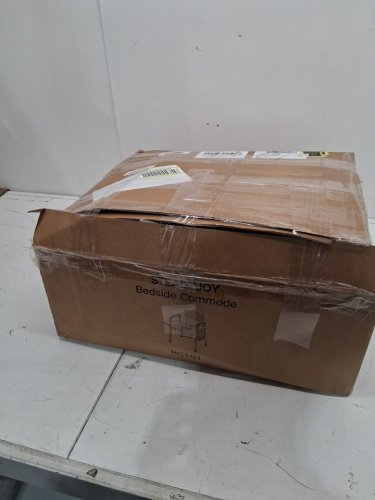 steadyjoy Bedside Commode Chair with Padded Seat and Backrest - 350lbs - (model: bc101/ mty101) image 2