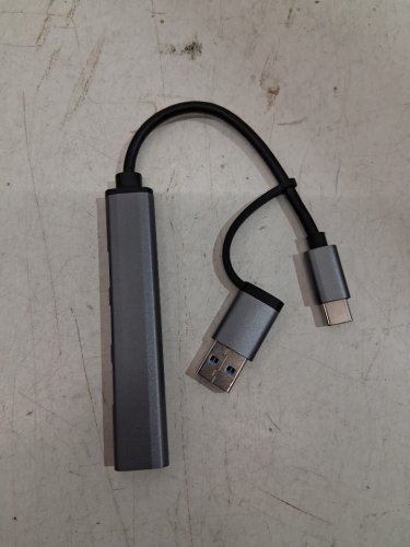 4-IN-1 USB/USB-C 3.0 HUB - GREY image 2
