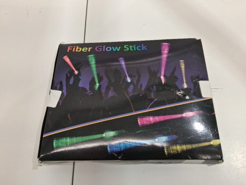 24pk fiber optic Flashing Glow Stick wands - assorted colours image 3