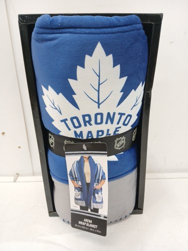 NHL MAPLE LEAFS Arena Wrap Blanket - 24" X 29" - BLUE (MODEL: 7985257 ) image 2
